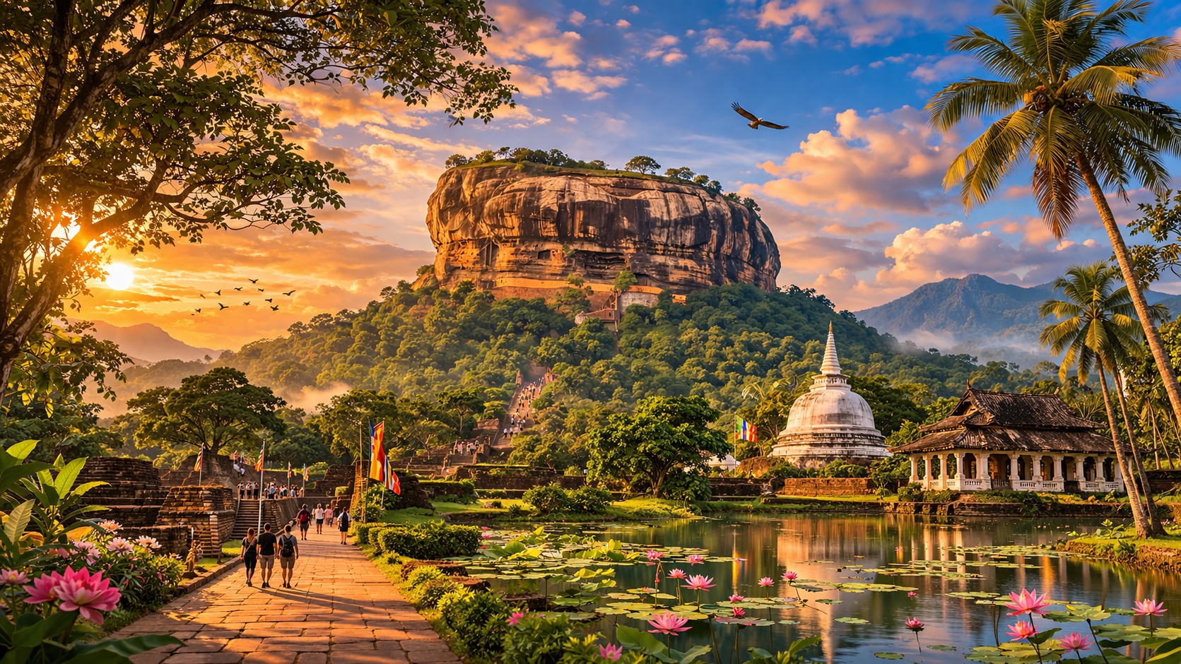 Sigiriya Rock Fortress & Dambulla Cave Temple Tour